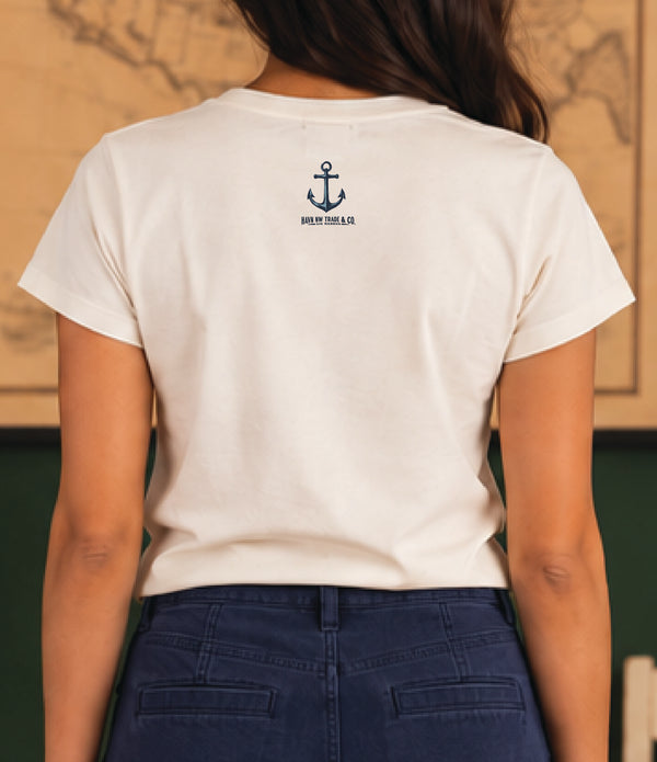 Havn NW Originals: Womens GH Sailboat Tee in SS Cream