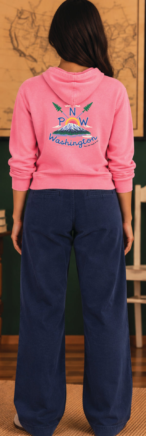 Havn NW Originals: Womens PNW Pink Hoodie