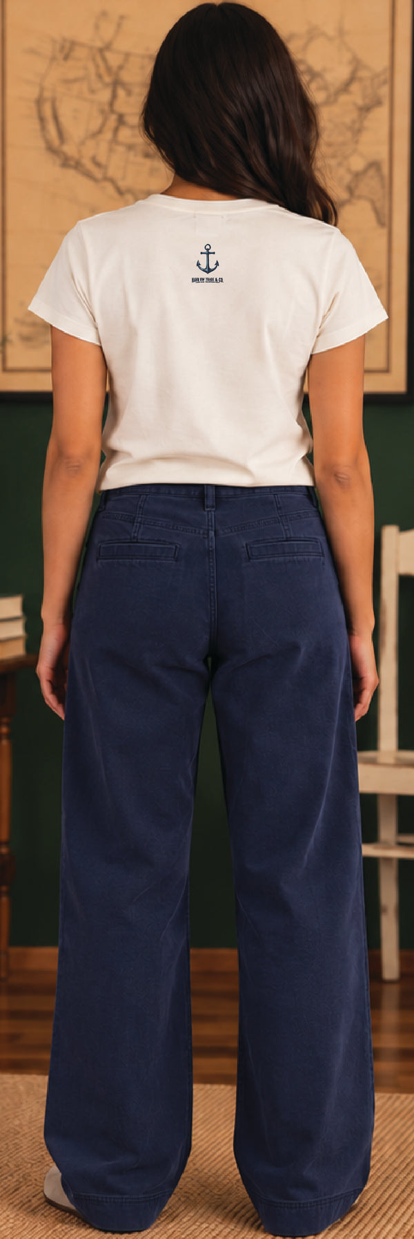 Havn NW Originals: Womens GH Sailboat Tee in SS Cream