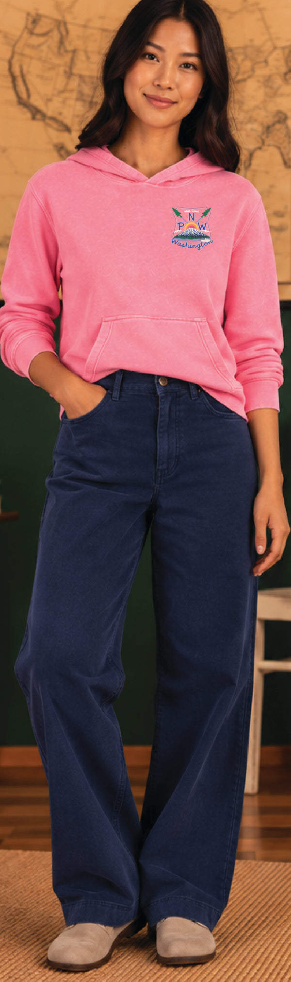 Havn NW Originals: Womens PNW Pink Hoodie