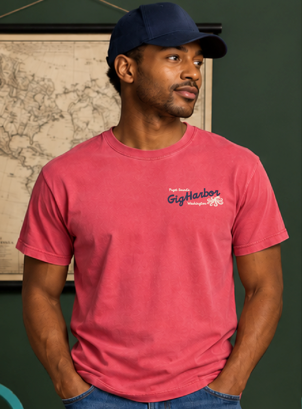 Havn NW Originals: Gig Harbor Octopus Tee in Shiraz