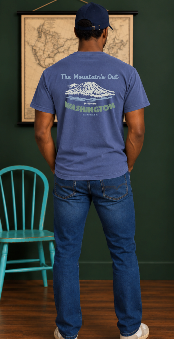 Havn NW Originals: Blue Mens Moutain's out tee
